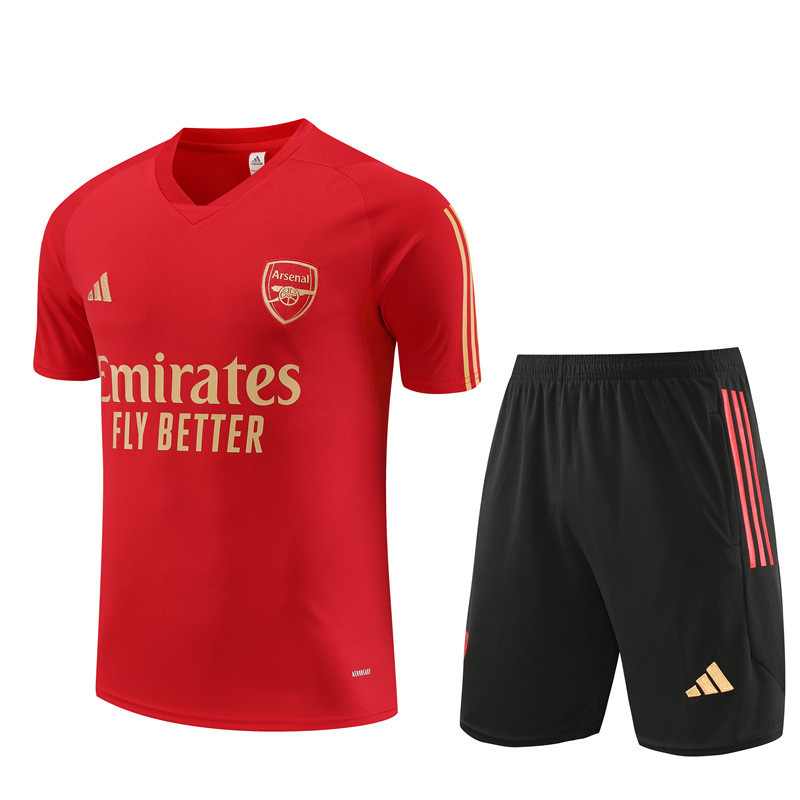 AAA Quality Arsenal 23/24 Red/Golden Training Kit Jerseys